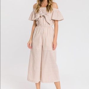 English Factory Dresses - English Factory Off The Shoulder Jumpsuit English Factory Dresses - English Factory Off The Shoulder Jumpsuit